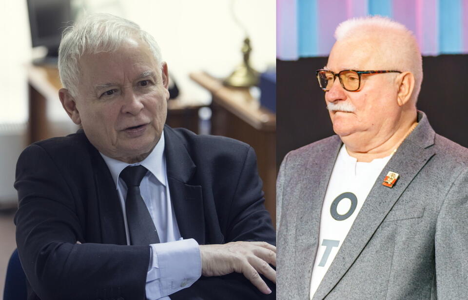 Jarosław Kaczyński, Lech Wałęsa  / autor: Fratria 