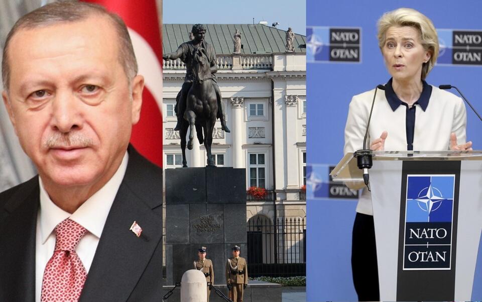 Prezydent Turcji/Pałac Prezydencki/Szefowa KE / autor: President.gov.ua, CC BY 4.0 <https://creativecommons.org/licenses/by/4.0>, via Wikimedia Commons.Fratria, PAP/EPA