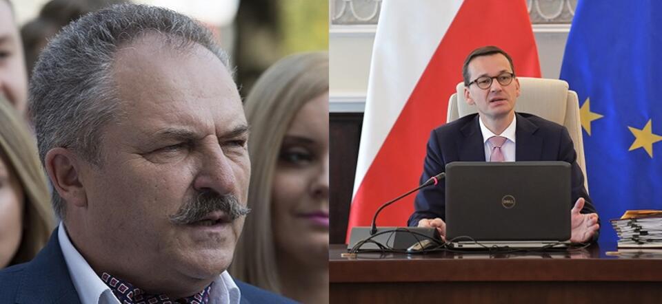 Marek Jakubiak, premier Mateusz Morawiecki / autor: Fratria/Andrzej Wiktor; PAP/Marcin Obara