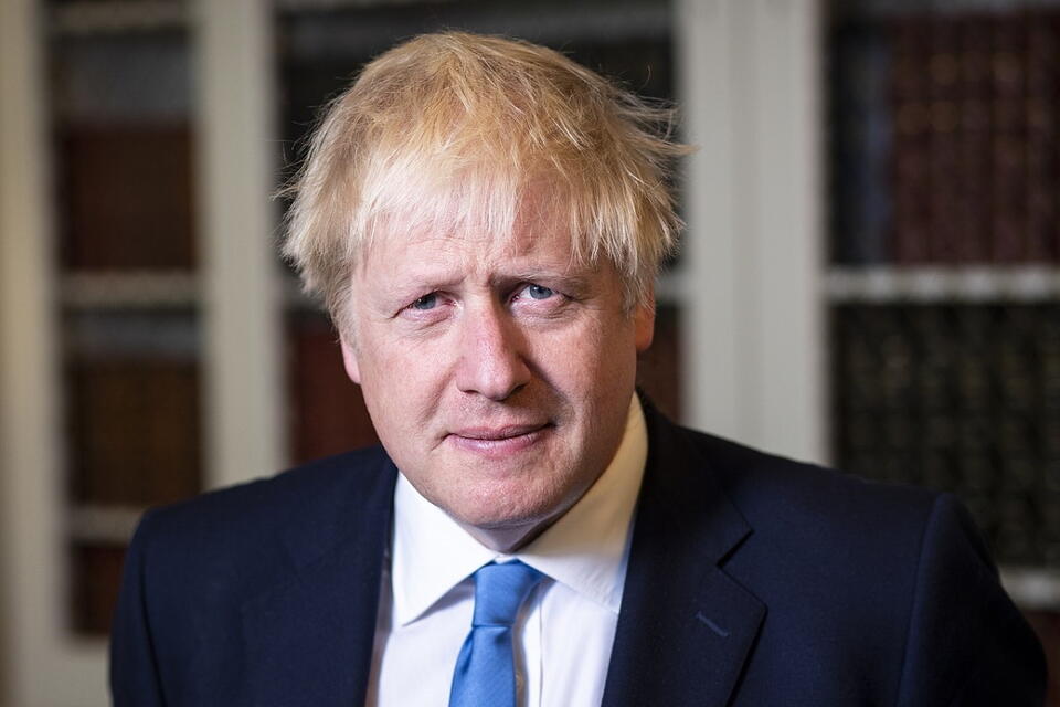 premier Wielkiej Brytanii Boris Johnson, sierpień 2019 r. / autor: Wikimedia Commons - Ben Shread /   Creative Commons CC0 License