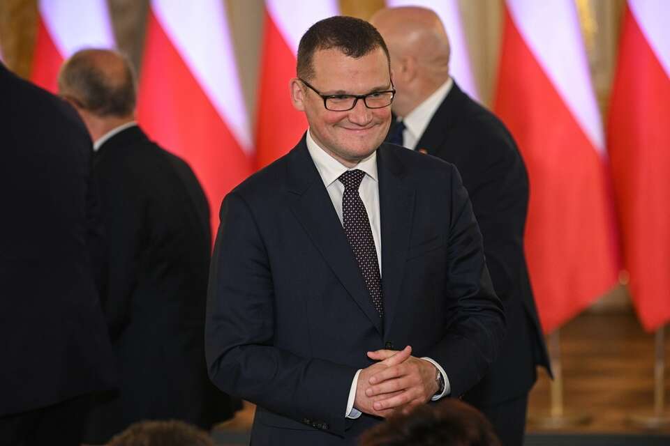 Szef sztabu wyborczego Karola Nawrockiego Paweł Szefernaker / autor: PAP/Marcin Obara