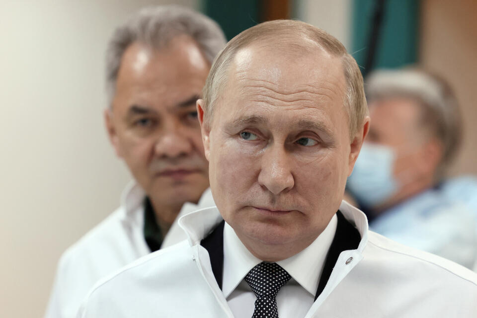 Władimir Putin i Sergei Shoigu / autor: PAP/EPA