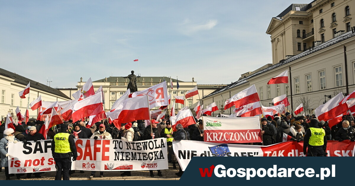 Demonstracja „Nie dla SAFE. Tak dla Polski” [ZDJĘCIA]