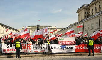 Demonstracja „Nie dla SAFE. Tak dla Polski” [ZDJĘCIA]