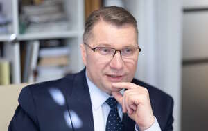 Na zdjęciu prof. Przemysław Czanrek podczas wywiadu dla TV wPolsce24 / autor: Fratria