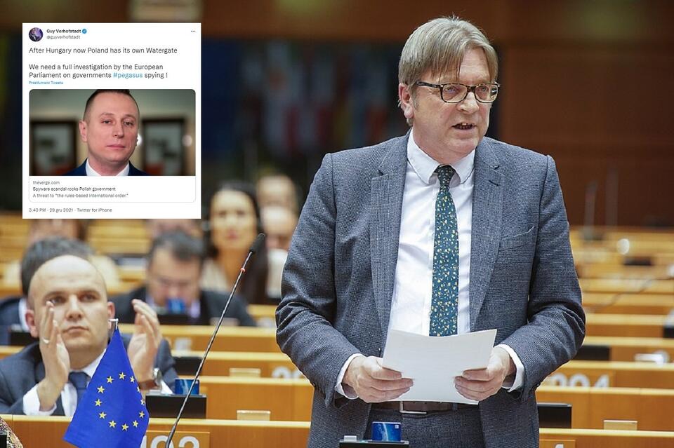 Guy Verhofstadt w Parlamencie Europejskim / autor: European Parliament from EU, CC BY 2.0 <https://creativecommons.org/licenses/by/2.0>, via Wikimedia Commons/TT