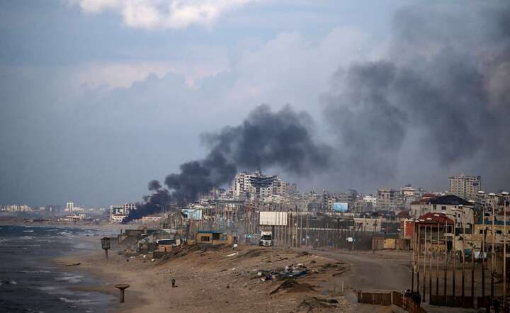 Wojna w Strefie Gazy  / autor: PAP/EPA/MOHAMMED SABER