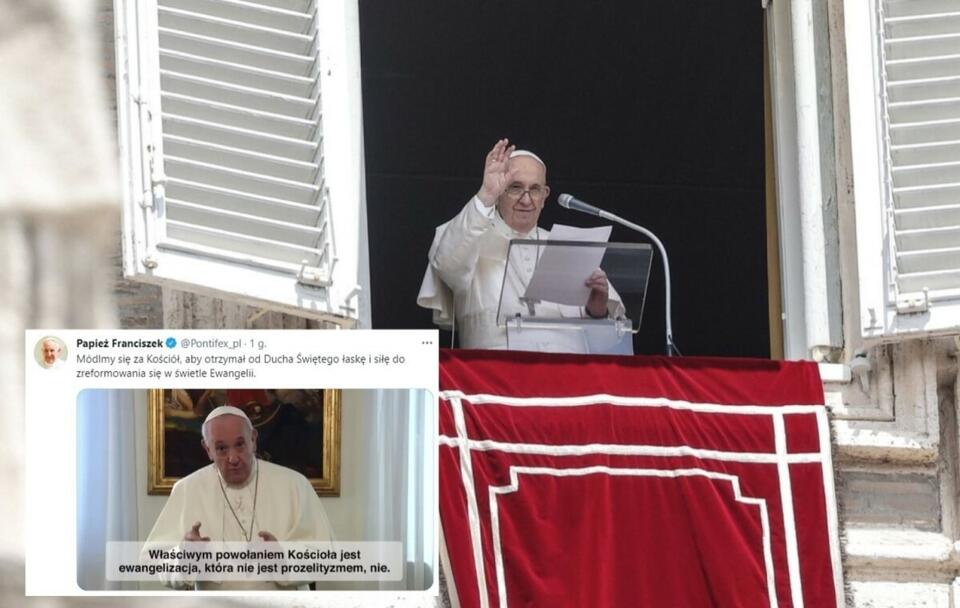 Papież Franciszek / autor: PAP/EPA/GIUSEPPE LAMI; Twitter/Papież Franciszek