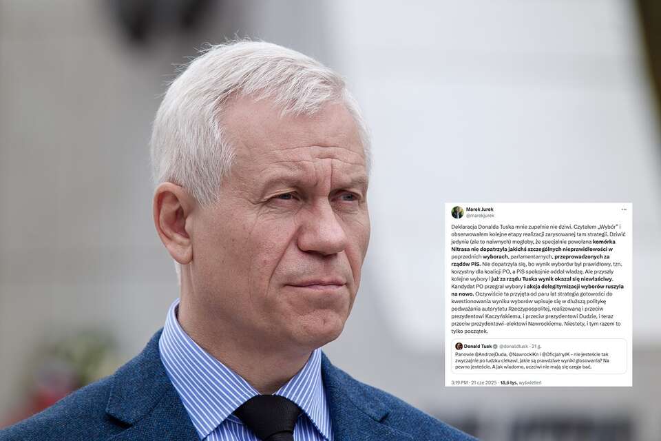 Były marszałek Sejmu Marek Jurek / autor: Fratria/X
