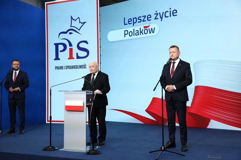 Prezes PiS Jarosław Kaczyński w siedzibie partii przy ul. Nowogrodzkiej w Warszawie / autor: X/Prawo i Sprawiedliwość