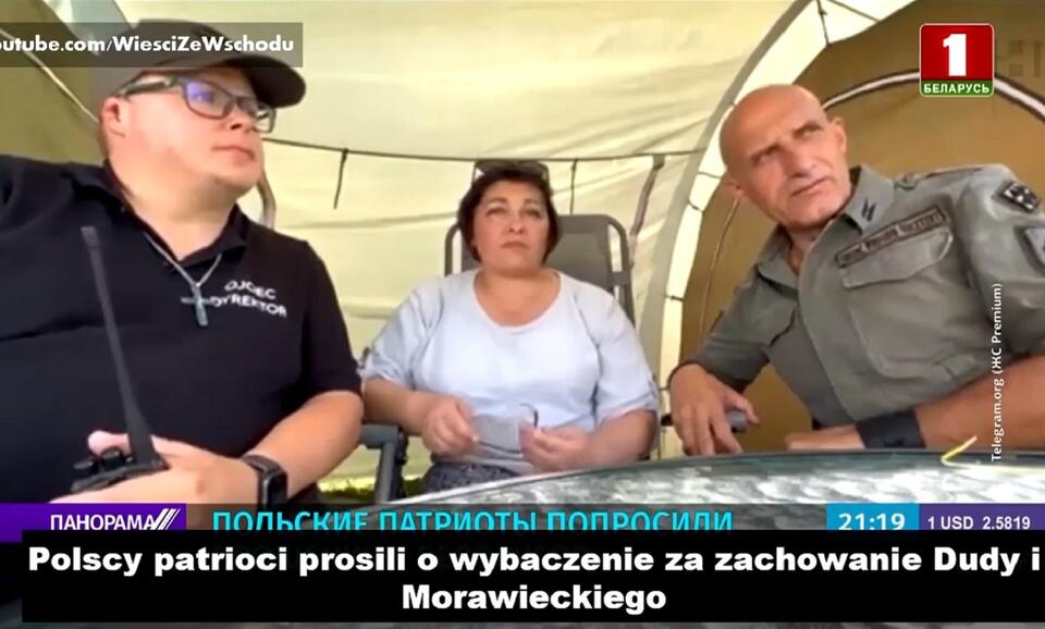 Osadowski i Olszański w białoruskiej TV / autor: Youtube/Wieści ze Wschodu