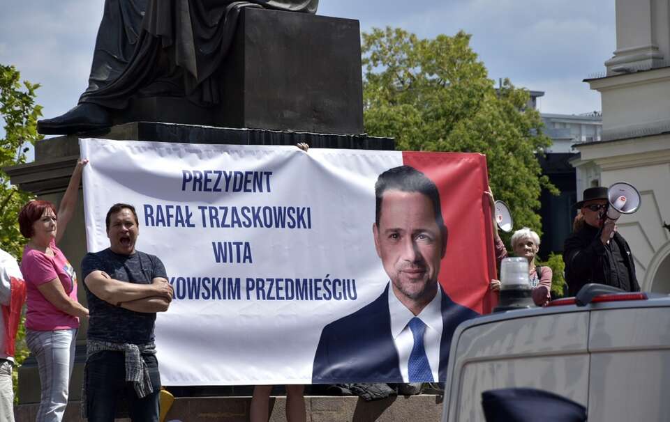 Plakat wyborczy Rafała Trzaskowskiego / autor: Fratria