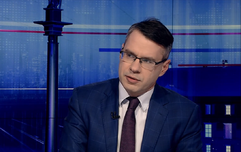 Michał Karnowski w programie Gość Wiadomości / autor: TVP Info