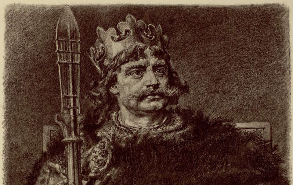 Król Bolesław I Chrobry / autor: wikimedia.commons: Jan Matejko/Muzeum Narodowe/https://polona.pl/item-view/7b01c699-3946-40ac-91f2-e0a488b71fe9?page=5