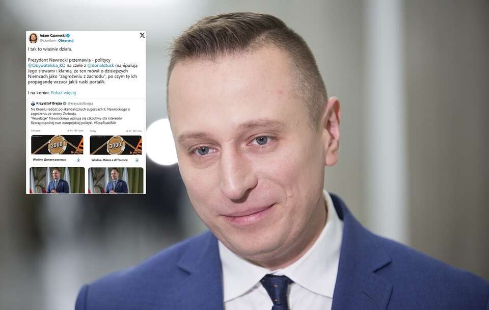 Brejza promuje rosyjski tekst uderzający w prezydenta!