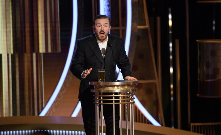 Ricky Gervais nikogo nie oszczędził / autor: PAP/EPA/HFPA / HANDOUT