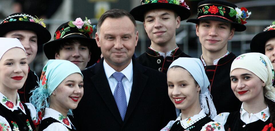 President Duda in Gorzow / autor: PAP/Lech Muszyński 