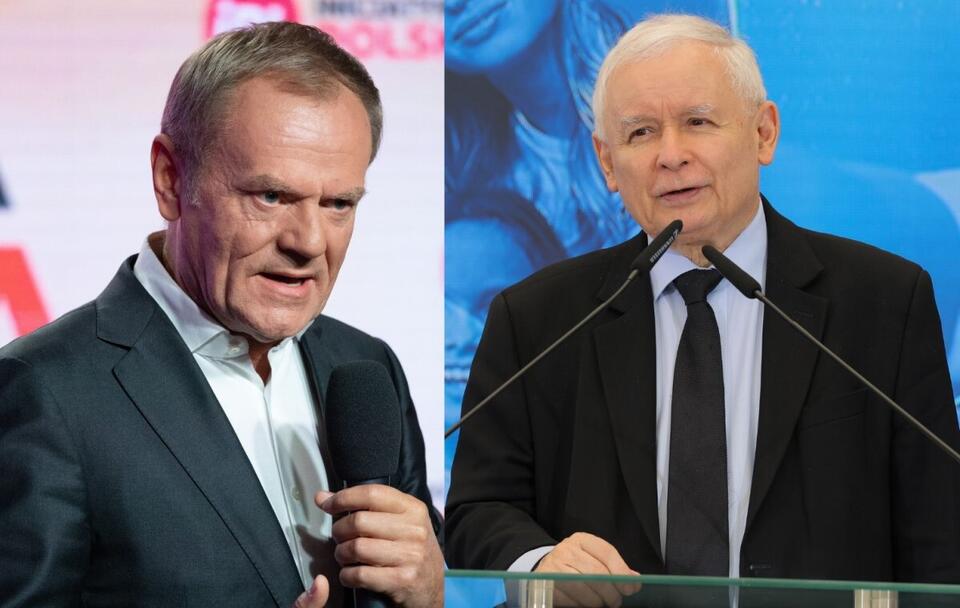 Donald Tusk/ Jarosław Kaczyński / autor: Fratria