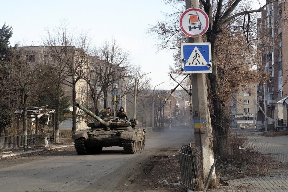 Siły zbrojne Ukrainy w Bachmucie / autor: PAP/EPA