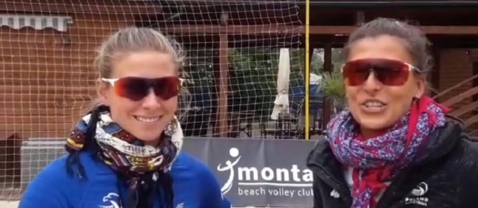 Kinga Wojtasik i Katarzyna Kociołek / autor: youtube Monta Beach Volley Club