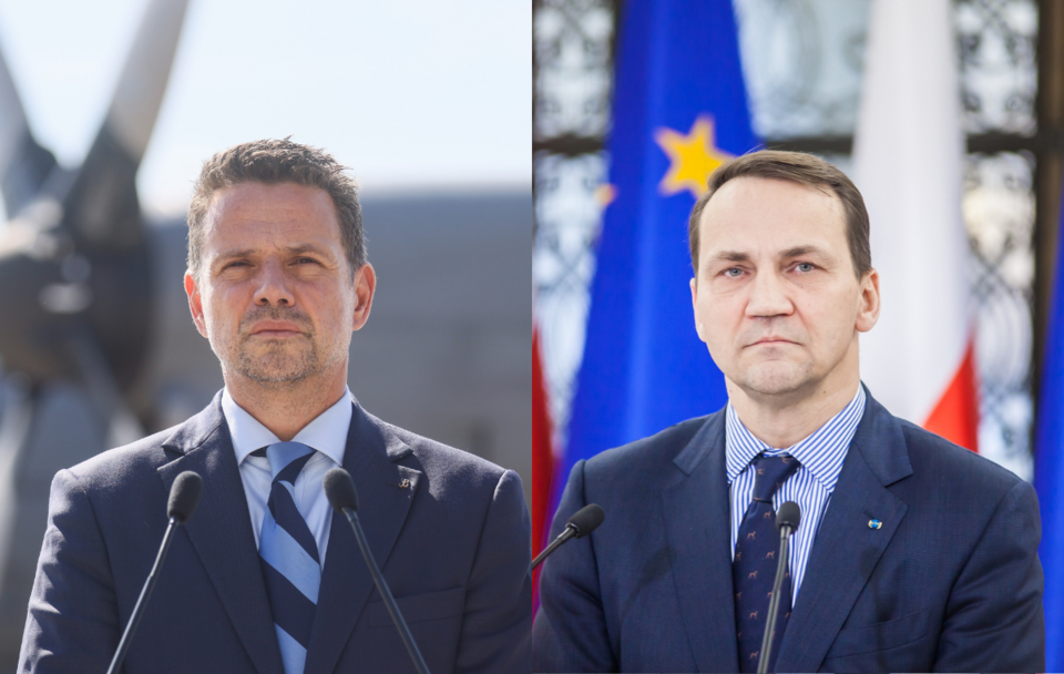 Rafał Trzaskowski i Radosław Sikorski / autor: PAP/Leszek Szymański/Fratria