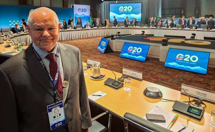 Prezes NBP prof. Adam Glapiński na spotkaniu G20 / autor: materiały prasowe NBP
