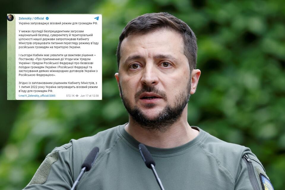 Wołodymyr Zełenski  / autor: PAP/EPA
