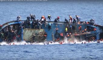 Śmierć na morzu: Kolejna katastrofa barki z migrantami na Morzu Śródziemnym - 20 osób nie żyje