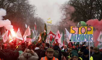 Rolnicy zjechali się do Strasburga. "Nie" dla Mercosur i Ursuli von der Leyen