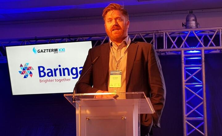  Peter Thompson, Baringa Partners na konferencji Gazterm 2018 / autor: fot. Twitter /  #Gazterm2018