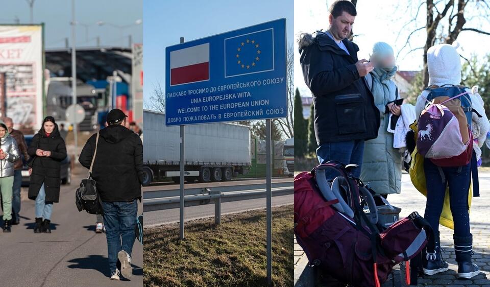 Uchodźcy z Ukrainy poszukują schronienia w Polsce / autor: PAP/Wojtek Jargiło/PAP/Darek Delmanowicz