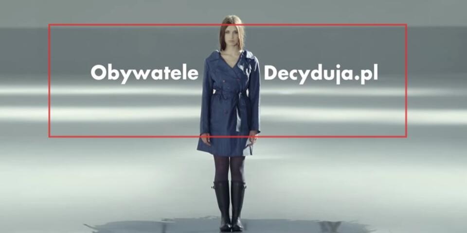 Fot. Kadr ze spotu "Obywatele decydują"