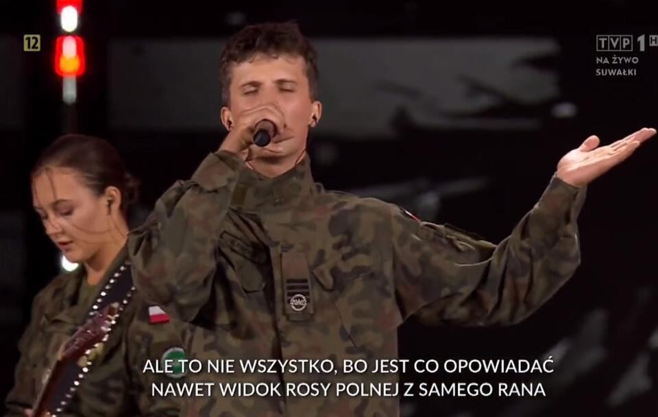 "Razem dla bezpiecznych granic" / autor: wPolityce.pl/TVP1 (screenshot)