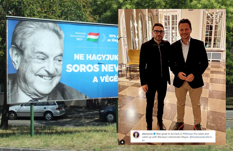 Alexander Soros, Rafał Trzaskowski  / autor: Fratria/screenshot Instagram @alexsoros