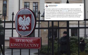 Rzecznik PiS Rafał Bochenek przekazał, że w związku z ogłoszonym przez marszałka Sejmu naborem sędziów do TK, PiS zgłosi w tej procedurze swoich kandydatów.  / autor: Fratria/X