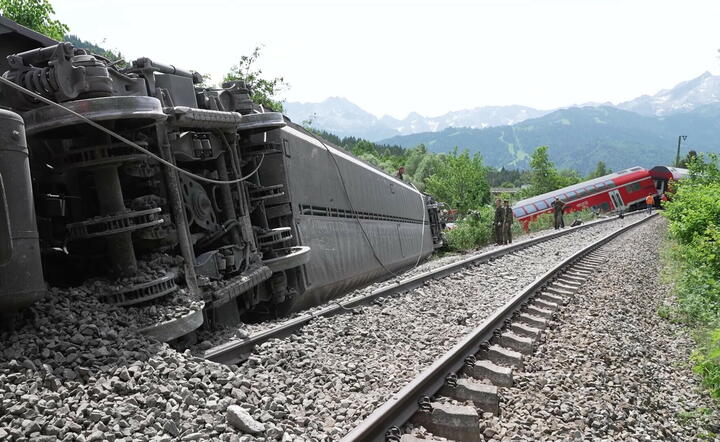 katastrofa kolejowa w Bawarii / autor: fotoserwis PAP