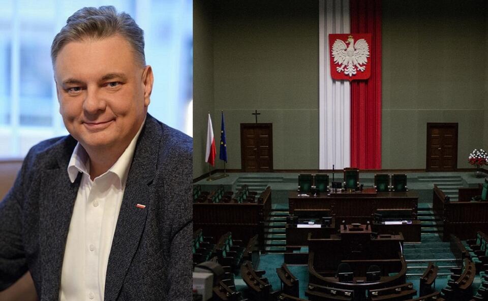 Poseł PiS Piotr Król/Sala sejmowa / autor: Facebook: piotr.krol.35/PAP/Radek Pietruszka