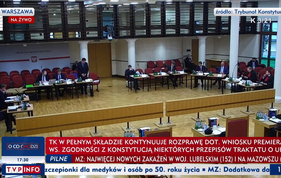 Trybunał Konstytucyjny  / autor: screenshot TVP Info