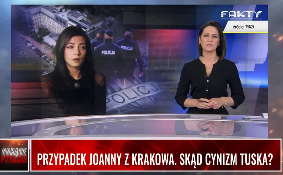 Pani Joanna w Faktach TVN / autor: wPolsce.pl