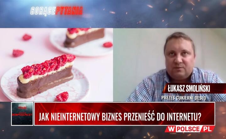Łukasz Smoliński, prezes cukierni DESEO / autor: Fratria