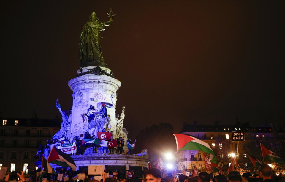 Tysiące osób w Paryżu wspierały Palestynę!