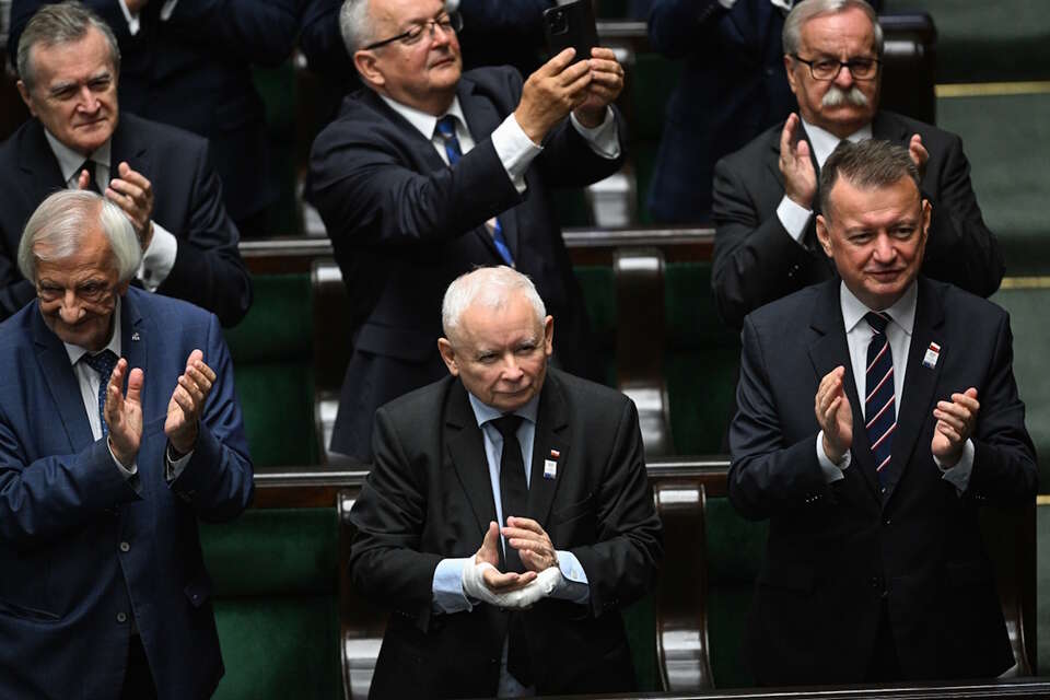Prezes PiS Jarosław Kaczyński / autor: PAP/Radek Pietruszka