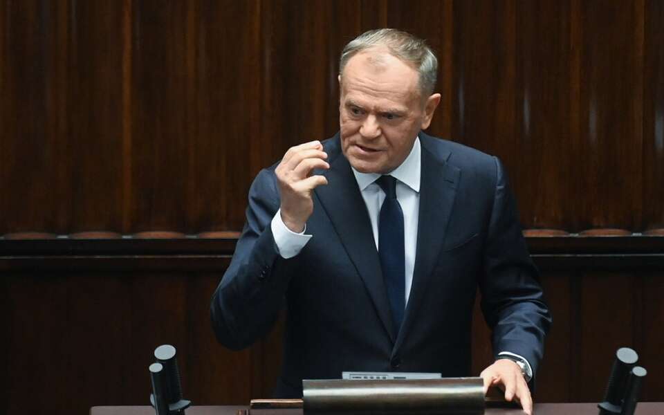 Premier Donald Tusk w Sejmie / autor: PAP/Piotr Nowak