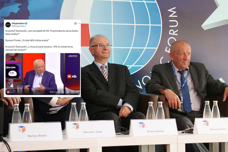 Od lewej: Roman Kluska i Ryszard Florek   / autor: Fratria/X/OficjalneZero