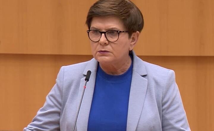 Beata Szydło / autor: screenshot europarl.europa.eu