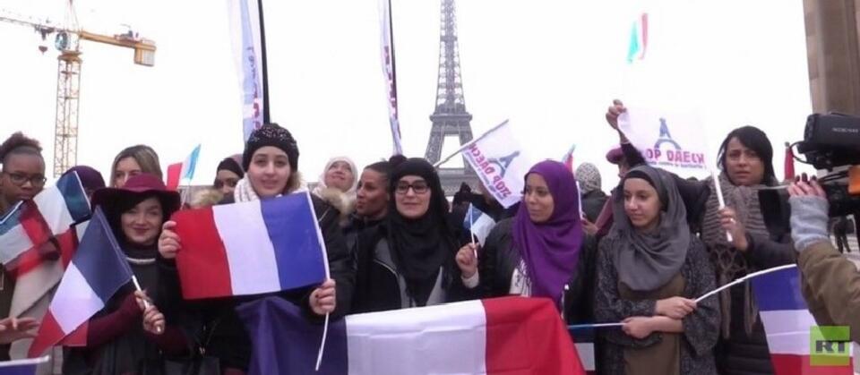 Protest francuskich muzułmanów / autor: udmf.fr