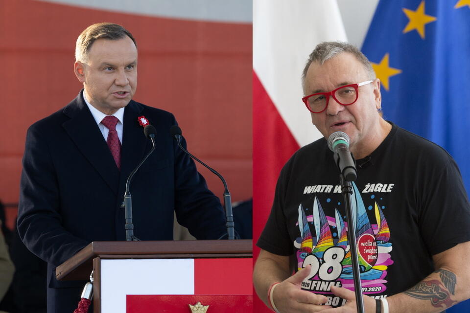 Andrzej Duda, Jerzy Owsiak  / autor: Fratria 