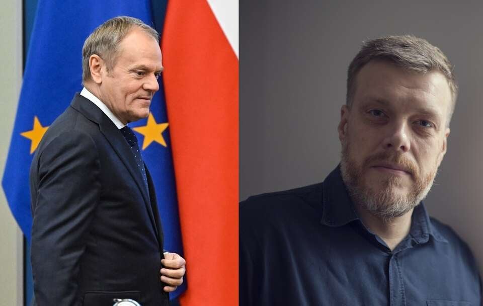 Donald Tusk, Adrian Zandberg / autor: PAP/Radek Pietruszka/Fratria