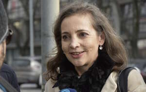 przewodnicząca Krajowej Rady Sądownictwa sędzia Dagmara Pawełczyk-Woicka ocenia projekt ustawy MS o KRS / autor: Fratria