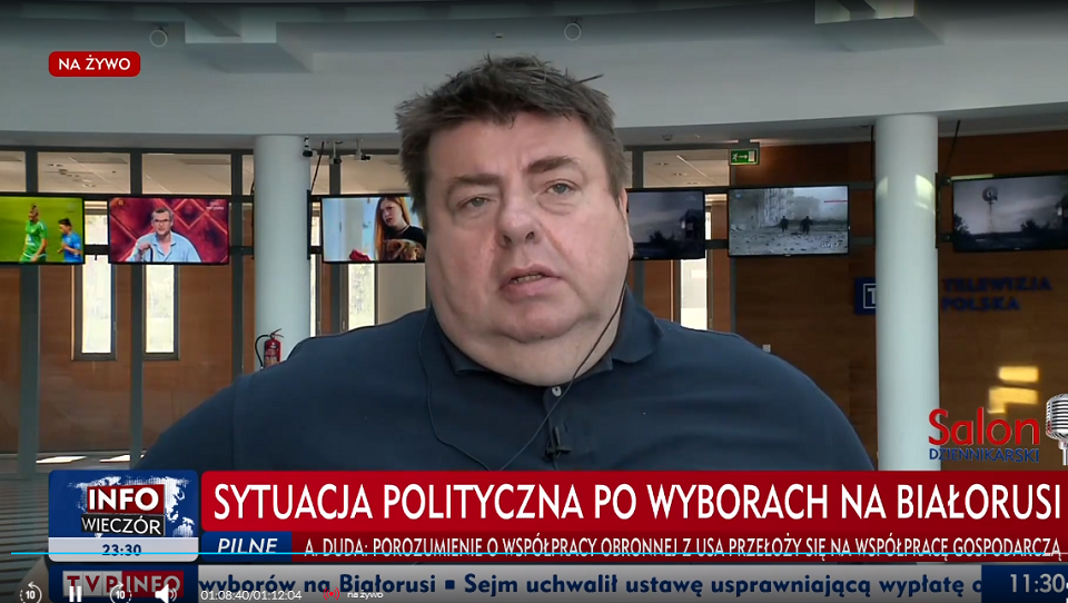 Piotr Semka / autor: Screen/TVP Info